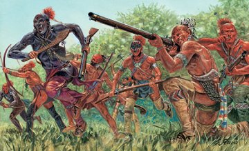 Amer. Independence, Indian Warriors &middot; IT 6061 &middot;  Italeri &middot; 1:72