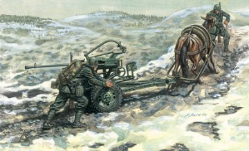 Horse Drawn Breda 20 &middot; IT 6464 &middot;  Italeri &middot; 1:35