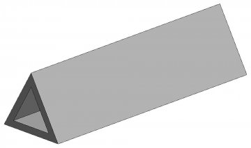 Aluminium Dreieck-Rhre, 300mm lang. 2 Stck · KS 5098 ·  K&S Metal