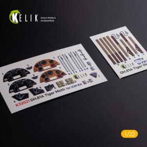 DH.81A Tiger Moth - Interior 3D-Decals [ICM] &middot; KEL K32021 &middot;  Kelik &middot; 1:32