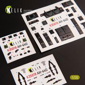 AH-64D Apache - Interior 3D-Decals [Takom] &middot; KEL K35018 &middot;  Kelik &middot; 1:35