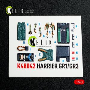 Harrier GR1/GR3 - Interior 3D-Decals [Kinetic] &middot; KEL K48042 &middot;  Kelik &middot; 1:48