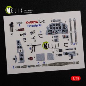 IL-2 Shturmovik - Interior 3D-Decals [Tamiya] &middot; KEL K48094 &middot;  Kelik &middot; 1:48