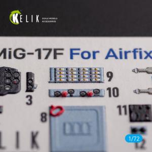 Mig-17 Fresco (Shenyang J5) - Interior 3D-Decals [Airfix] &middot; KEL K72139 &middot;  Kelik &middot; 1:72