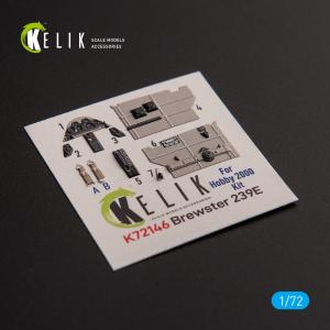 Brewster 239E - Interior 3D-Decals [Hobby 2000] &middot; KEL K72146 &middot;  Kelik &middot; 1:72