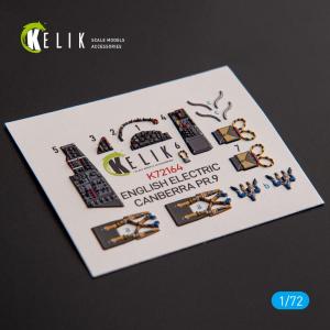 English Electric Canberra PR.9 - Interior 3D-Decals [Airfix] &middot; KEL K72164 &middot;  Kelik &middot; 1:72