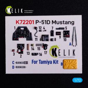 P-51D Mustang - Interior 3D-Decals [Tamiya] &middot; KEL K72201 &middot;  Kelik &middot; 1:72