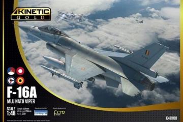 F-16A MLU Block 20 -Gold S · KIN K48100 ·  Kinetic Model Kits · 1:48