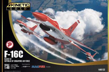 RSAF F-16C Black Knight &middot; KIN K48133 &middot;  Kinetic Model Kits &middot; 1:48