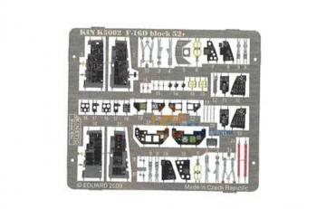 F-16D block 52 - Color photo etched part [Kinetic] · KIN K5002 ·  Kinetic Model Kits · 1:48