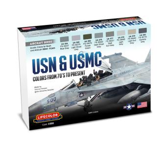 USN & USMC Colors From 70s To Present [8 x 22 ml] · LIFE CE02 ·  Lifecolor