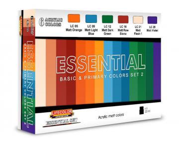 Essential Basic & Primary Colors Set 2 · LIFE ES02 ·  Lifecolor