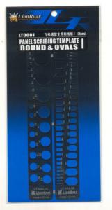 Gravierschablone Kreise und Ovale, 2 St. &middot; LIO LT0001 &middot;  Lion Roar