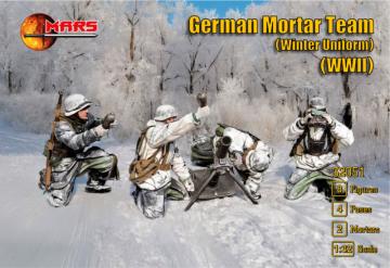 WWII German Mortar Team (winter uniform) · MRF 32051 · Mars Figures · 1:32 WWII German Mortar Team (winter uniform) · MRF 32051 · Mars Figures · 1:32