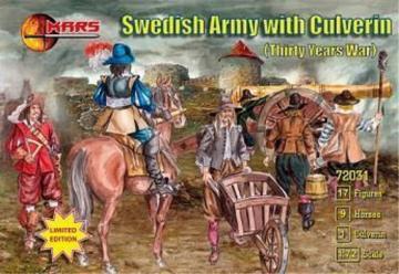 Swedish Army with culverin, 30 years war &middot; MRF 72031 &middot;  Mars Figures &middot; 1:72