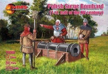 Polish siege bombard,1st half XV century · MRF 72062 ·  Mars Figures · 1:72