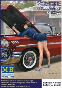 Pin-up series - A short stop - Kit No. 2 · MBO 24016 ·  Master Box Plastic Kits · 1:24