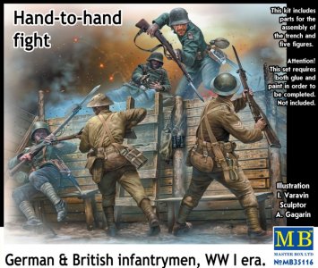 Hand-to-Hand Fight, German & British · MBO 35116 ·  Master Box Plastic Kits · 1:35