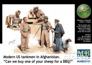 Modern U.S. tankmen in Afghanistan · MBO 35131 ·  Master Box Plastic Kits · 1:35