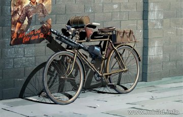 German military bicycle, WW II era &middot; MBO 35165 &middot;  Master Box Plastic Kits &middot; 1:35