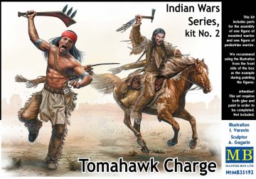 Tomahawk charge - Indian War Series - Kit No. 2 &middot; MBO 35192 &middot;  Master Box Plastic Kits &middot; 1:35