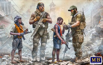 Somewhere on our planet. Sharing a smoke &middot; MBO 35200 &middot;  Master Box Plastic Kits &middot; 1:35