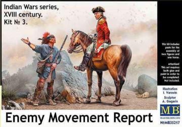 Enemy Movement Report - Indian Wars Series, XVIII century. Kit No. 3 &middot; MBO 35217 &middot;  Master Box Plastic Kits &middot; 1:35