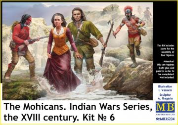 The Mohicans - Indian Wars Series (XVIII Century) - Kit 6 · MBO 35234 ·  Master Box Plastic Kits · 1:35