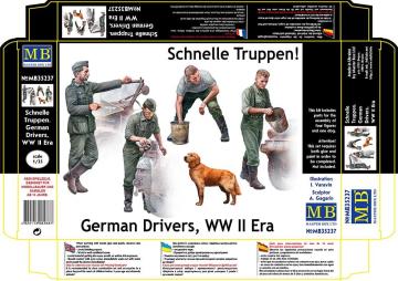Schnelle Truppen. German Drivers, WW II Era · MBO 35237 ·  Master Box Plastic Kits · 1:35