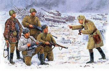 Russische Infanterie Korsun 1944 Photo for the Newspaper · MBO 3529 ·  Master Box Plastic Kits · 1:35