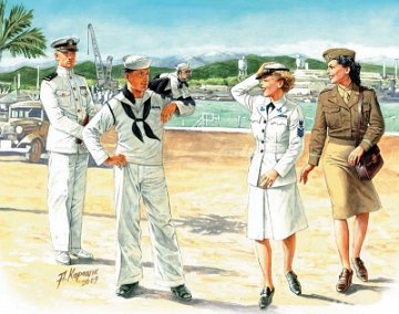 Woman at war: US Navy WAVES &middot; MBO 3556 &middot;  Master Box Plastic Kits &middot; 1:35