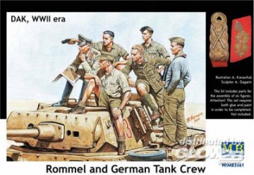 Rommel & German tank crew, DAK, WWII era · MBO 3561 · Master Box Plastic Kits · 1:35 Rommel & German tank crew, DAK, WWII era · MBO 3561 · Master Box Plastic Kits · 1:35