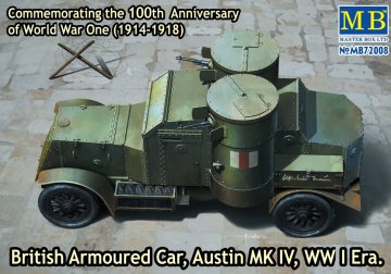 British Armoured Car Austin MK IV &middot; MBO 72008 &middot;  Master Box Plastic Kits &middot; 1:72