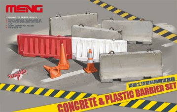 Concrete & plastic barrier set &middot; MEN SPS012 &middot;  MENG Models &middot; 1:35