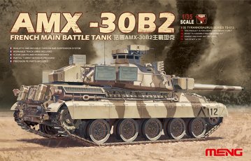 French Main Battle Tank AMX-30B2 · MEN TS013 ·  MENG Models · 1:35