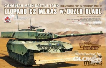 Canadian Main Battle Tank Leopard C2 MEXAS w/Dozer Blade &middot; MEN TS041 &middot;  MENG Models &middot; 1:35