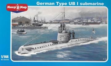 German submarine UB-1 Type · MMR 144016 ·  Micro Mir · 1:144