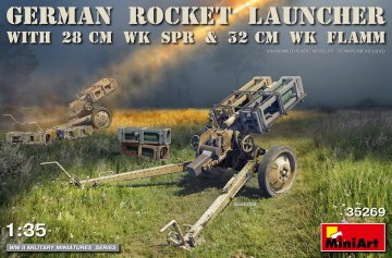 German Rocket Launcher with 28cm WK Spr & 32cm WK Flamm · MA 35269 ·  Mini Art · 1:35