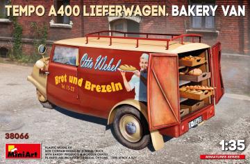 Tempo A400 Lieferwagen m. Backwaren · MA 38066 ·  Mini Art · 1:35