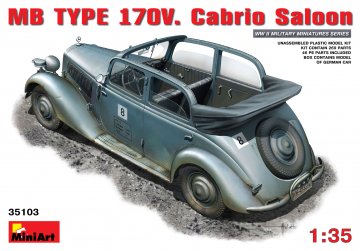 MB Typ 170V. Cabrio Saloon · MA 35103 · Miniart · 1:35 MB Typ 170V. Cabrio Saloon · MA 35103 · Miniart · 1:35