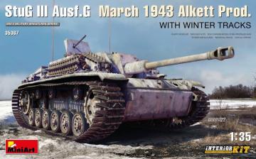 StuG III Ausf. G March 1943 Alkett Prod w/Winter Tracks - Interior Kit · MA 35367 · Miniart · 1:35 StuG III Ausf. G March 1943 Alkett Prod w/Winter Tracks - Interior Kit · MA 35367 · Miniart · 1:35