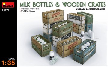 Milk Bottles & Wooden Crates &middot; MA 35573 &middot;  Miniart &middot; 1:35
