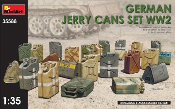 German Jerry Cans Set WW2 · MA 35588 · Miniart · 1:35 German Jerry Cans Set WW2 · MA 35588 · Miniart · 1:35