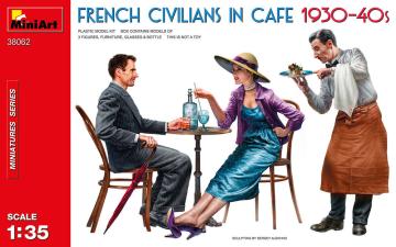 French Civilians in Cafe 1930-40s &middot; MA 38062 &middot;  Miniart &middot; 1:35