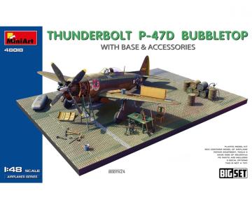 Thunderbolt P-47D Bubbletop - Dioramenset &middot; MA 48018 &middot;  Miniart &middot; 1:48
