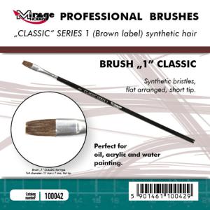 Brush Flat - Classic Series 1 - Ssize 1 · MG 100042 ·  Mirage Hobby