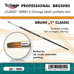 Brush Flat - Classic Series 2 - Size 1 &middot; MG 100054 &middot;  Mirage Hobby