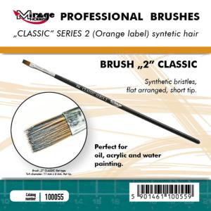 Brush Flat - Classic Series 2 - Size 2 &middot; MG 100055 &middot;  Mirage Hobby