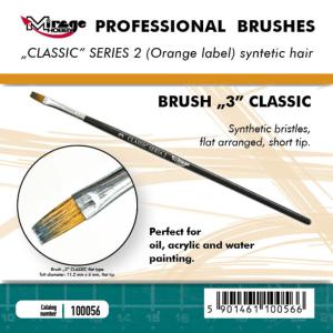 Brush Flat - Classic Series 2 - Size 3 &middot; MG 100056 &middot;  Mirage Hobby
