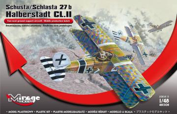 Schusta/ Schlasta 27b Halberstadt CL.II &middot; MG 481308 &middot;  Mirage Hobby &middot; 1:48